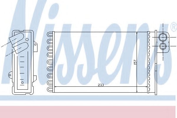 Радиатор печки NISSENS 71152