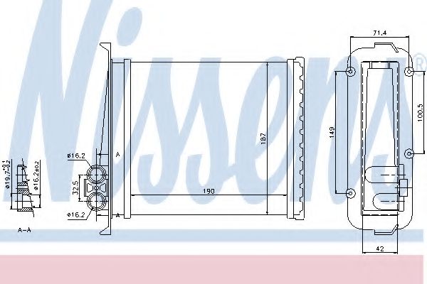 Радиатор печки NISSENS 73640