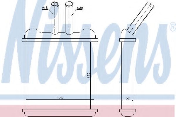 Радиатор печки NISSENS 76502