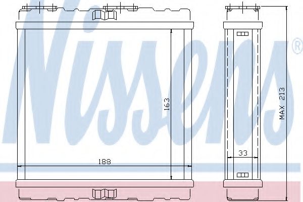 Радиатор печки NISSENS 73379