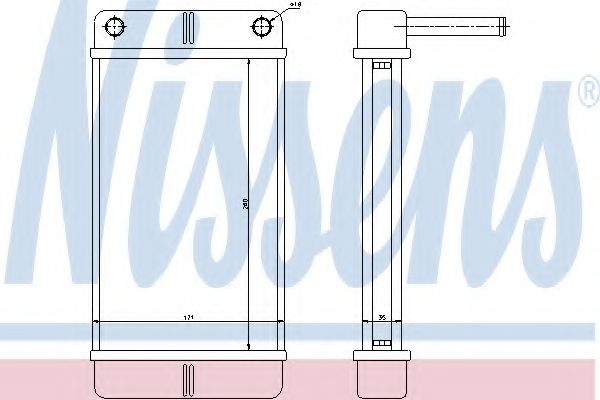 Радиатор печки NISSENS 71443