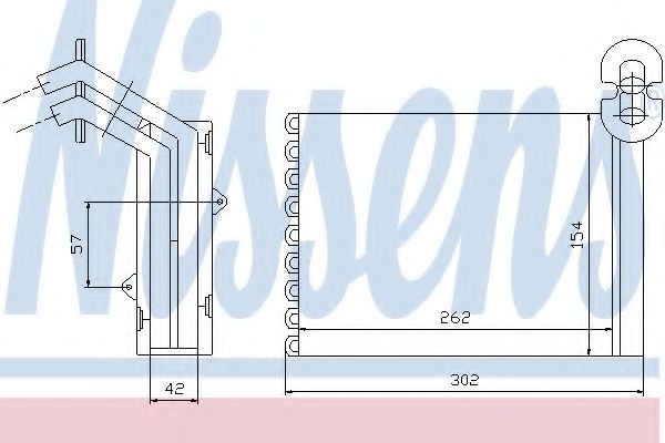Радиатор печки NISSENS 73972