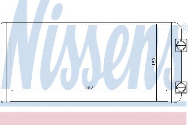 Радиатор печки NISSENS 73643
