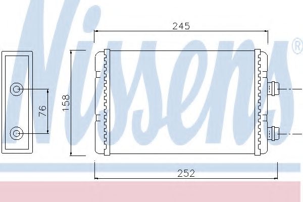 Радиатор печки NISSENS 71451