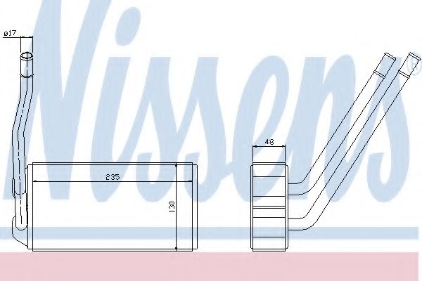 Радиатор печки NISSENS 73000