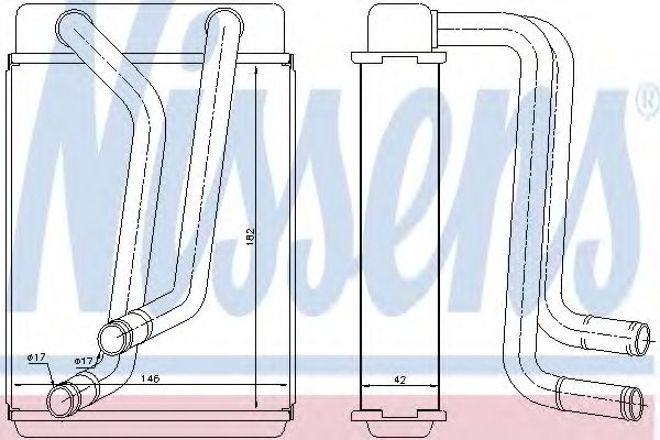 Радиатор печки NISSENS 77508