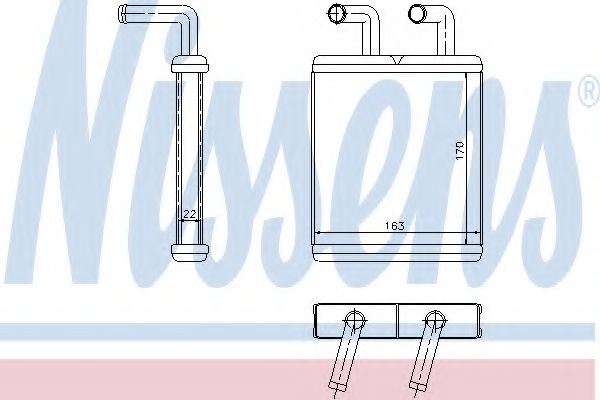 Радиатор печки nissens