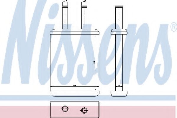Радиатор печки NISSENS 77524