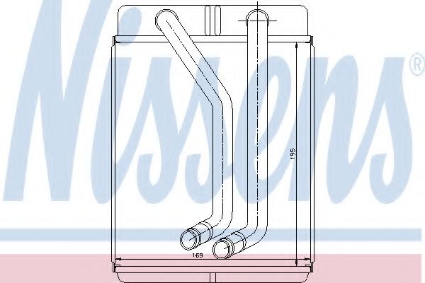 Радиатор печки NISSENS 77507