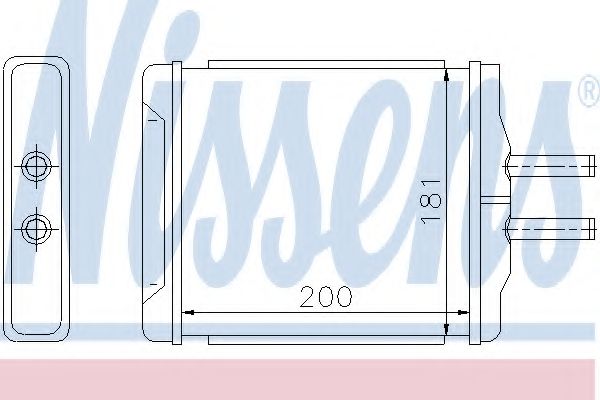 Радиатор печки NISSENS 76505