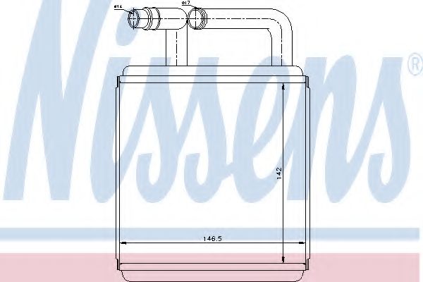 Радиатор печки NISSENS 77618