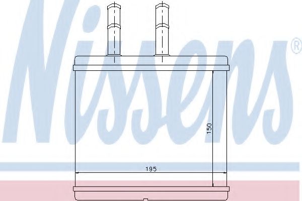 Радиатор печки NISSENS 76504