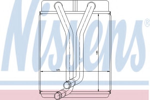 Радиатор печки NISSENS 77501
