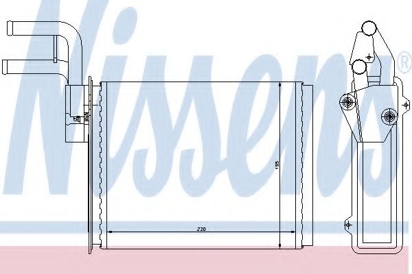 Радиатор печки NISSENS 73987