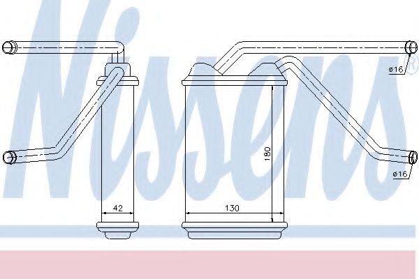 Радиатор печки NISSENS 76511