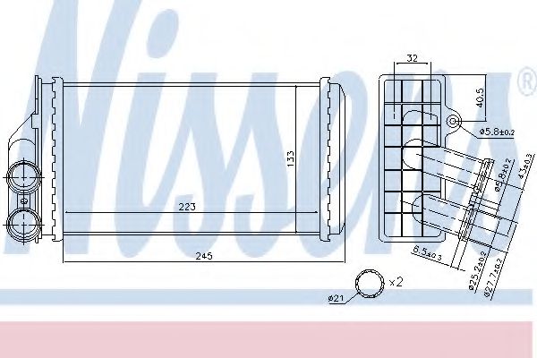Радиатор печки NISSENS 71157
