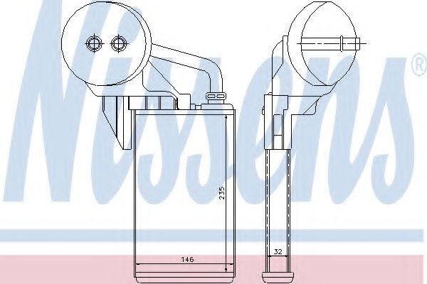 Радиатор печки NISSENS 72207