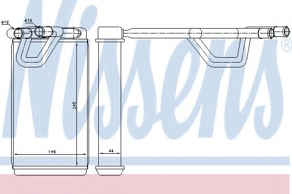 Радиатор печки NISSENS 72208