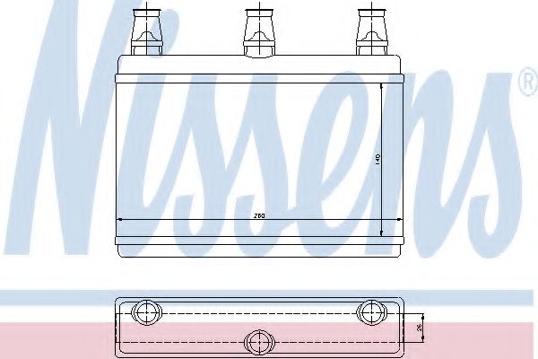 Радиатор печки NISSENS 70522