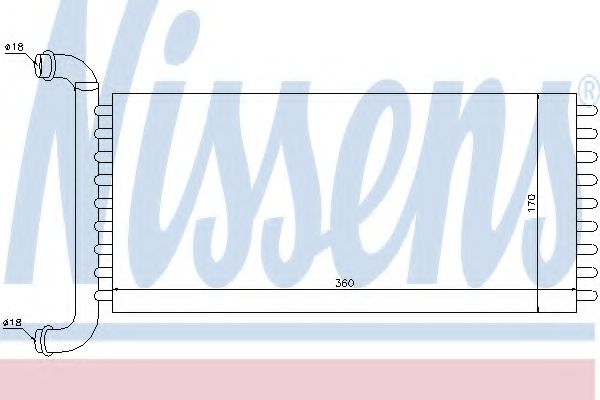 Радиатор печки NISSENS 72037