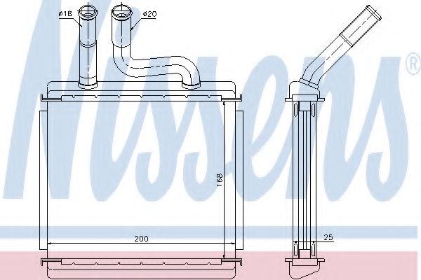 Радиатор печки NISSENS 76507