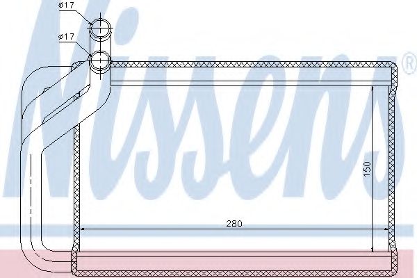 Радиатор печки NISSENS 77532