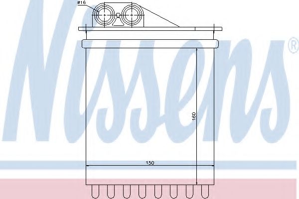 Радиатор печки NISSENS 72040
