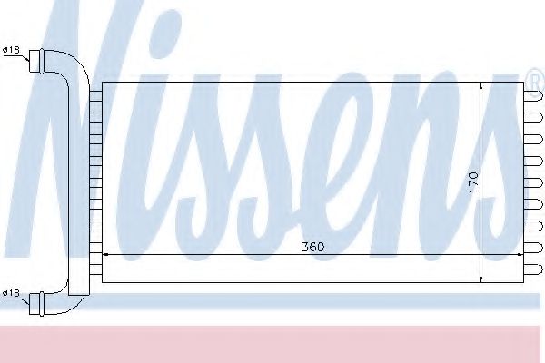 Радиатор печки NISSENS 72041