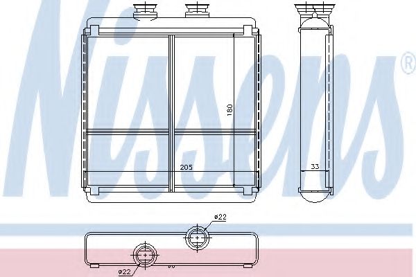 Радиатор печки NISSENS 72042