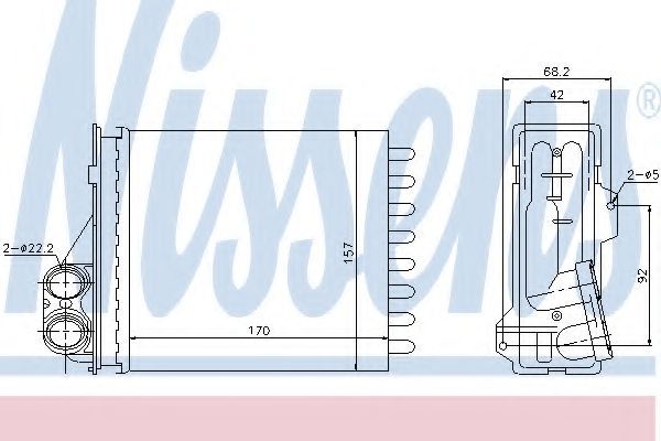 Радиатор печки NISSENS 76512