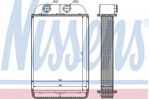 Радиатор печки NISSENS 70232