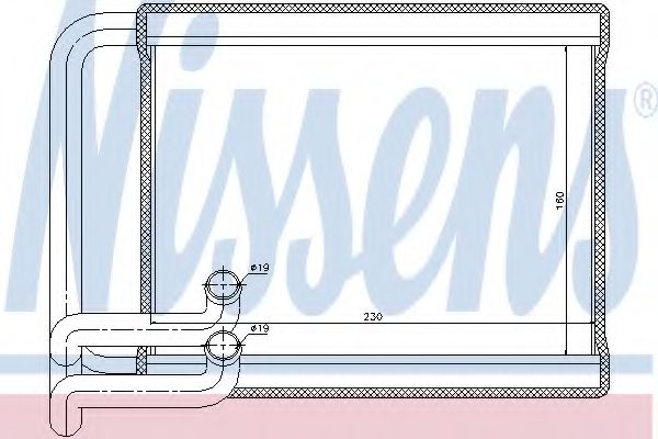 Радиатор печки NISSENS 77534