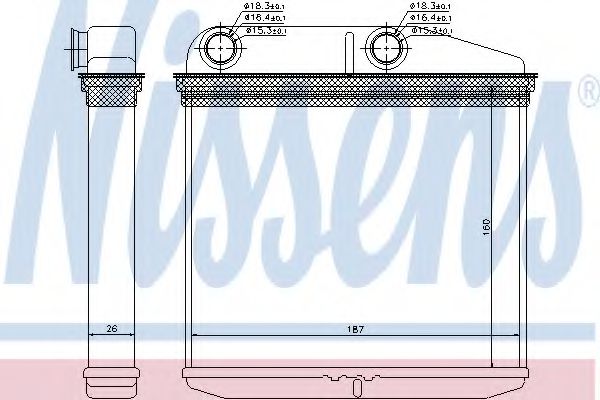 Радиатор печки NISSENS 71456