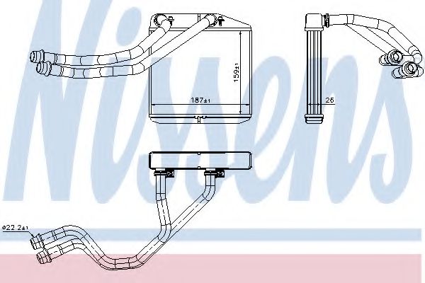 Радиатор печки NISSENS 71455
