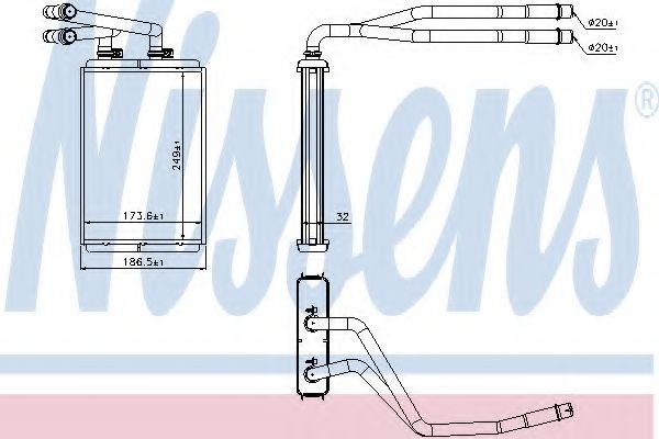 Радиатор печки NISSENS 73990