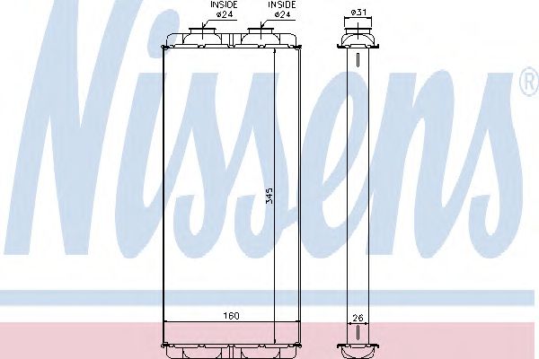 Радиатор печки NISSENS 72048