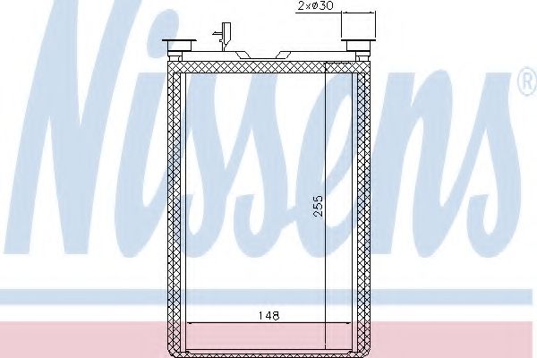 Радиатор печки NISSENS 70526