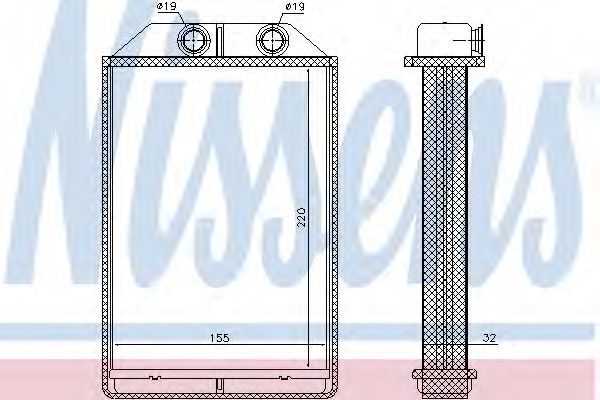 Радиатор печки NISSENS 70234