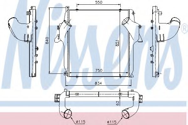 Интеркулер NISSENS 96972