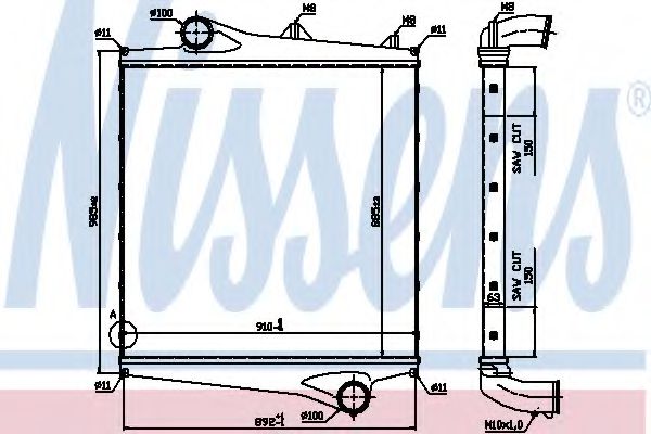 Интеркулер NISSENS 96961