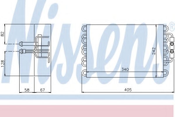 Испаритель кондиционера NISSENS 92063