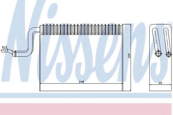 Испаритель кондиционера NISSENS 92150