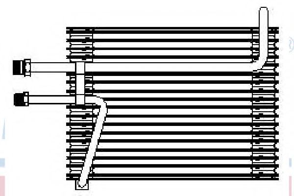 Испаритель кондиционера NISSENS 92155