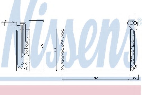 Испаритель кондиционера NISSENS 92170