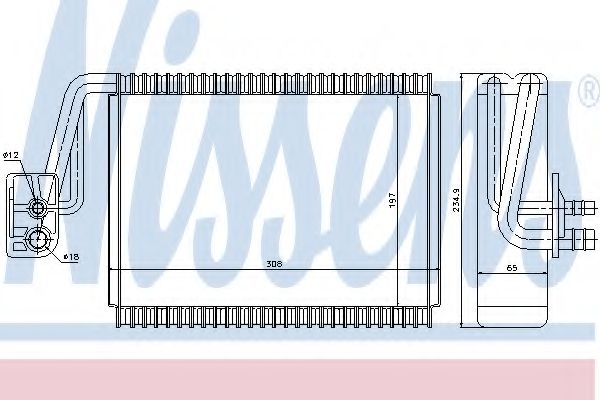 Испаритель кондиционера NISSENS 92174