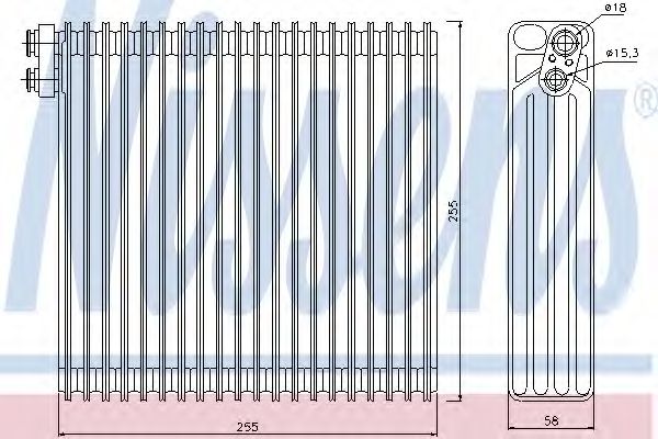 Испаритель кондиционера NISSENS 92213