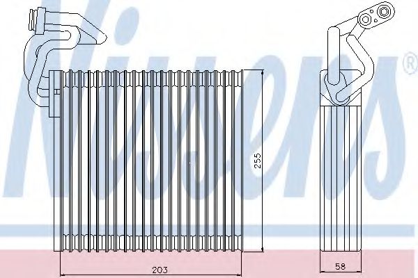 Испаритель кондиционера NISSENS 92214