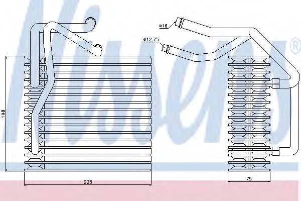 Испаритель кондиционера NISSENS 92205
