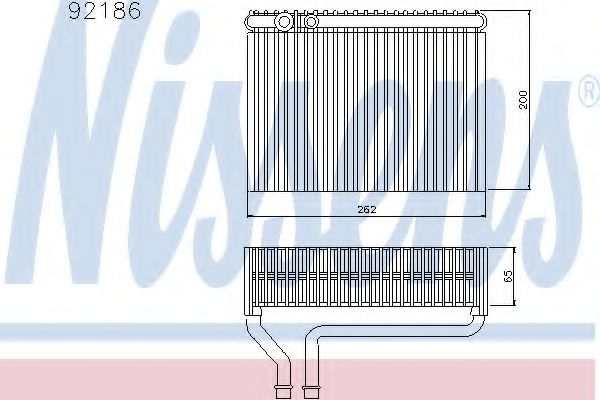 Испаритель кондиционера NISSENS 92186
