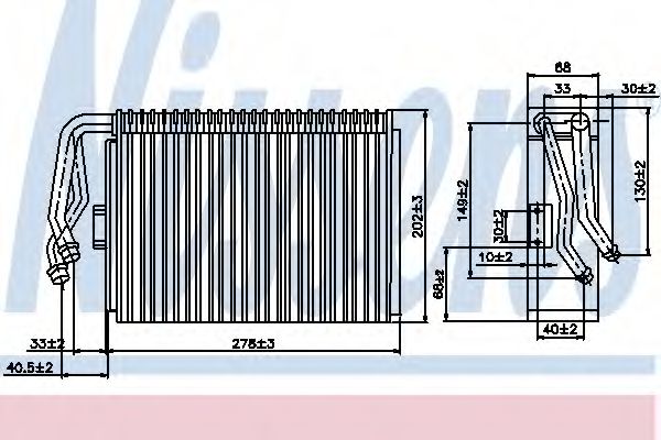 Испаритель кондиционера NISSENS 92097